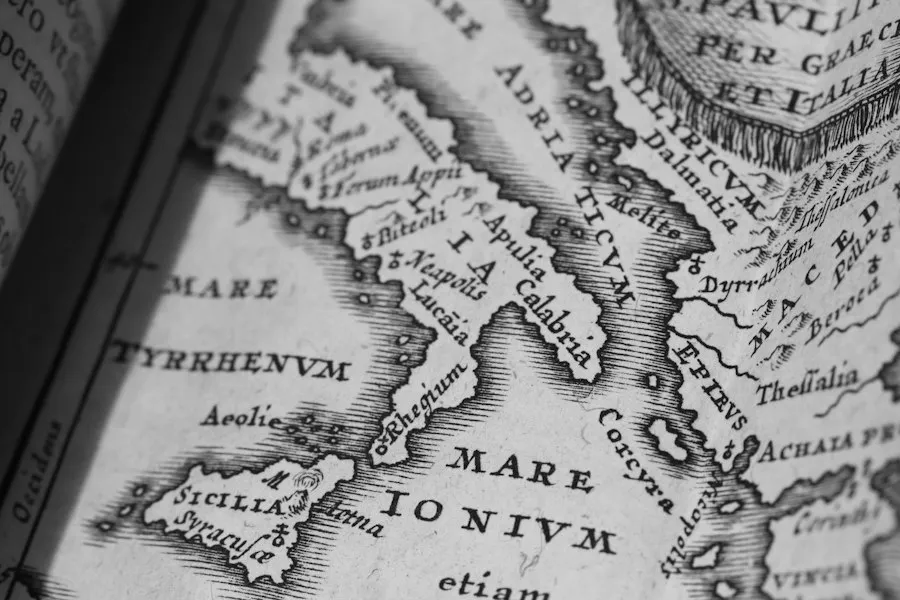 Photo Ancient Dacian Roman history map